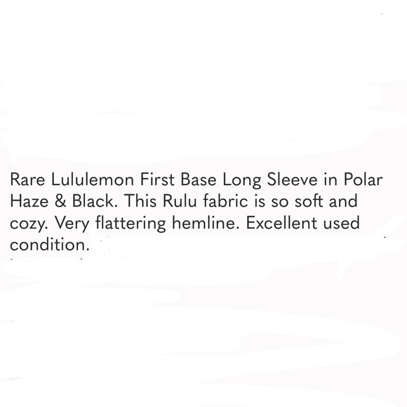 Lululemon Run First Base Long Sleeve, size 8 rare! Lilac polar haze - Picture 5 of 5